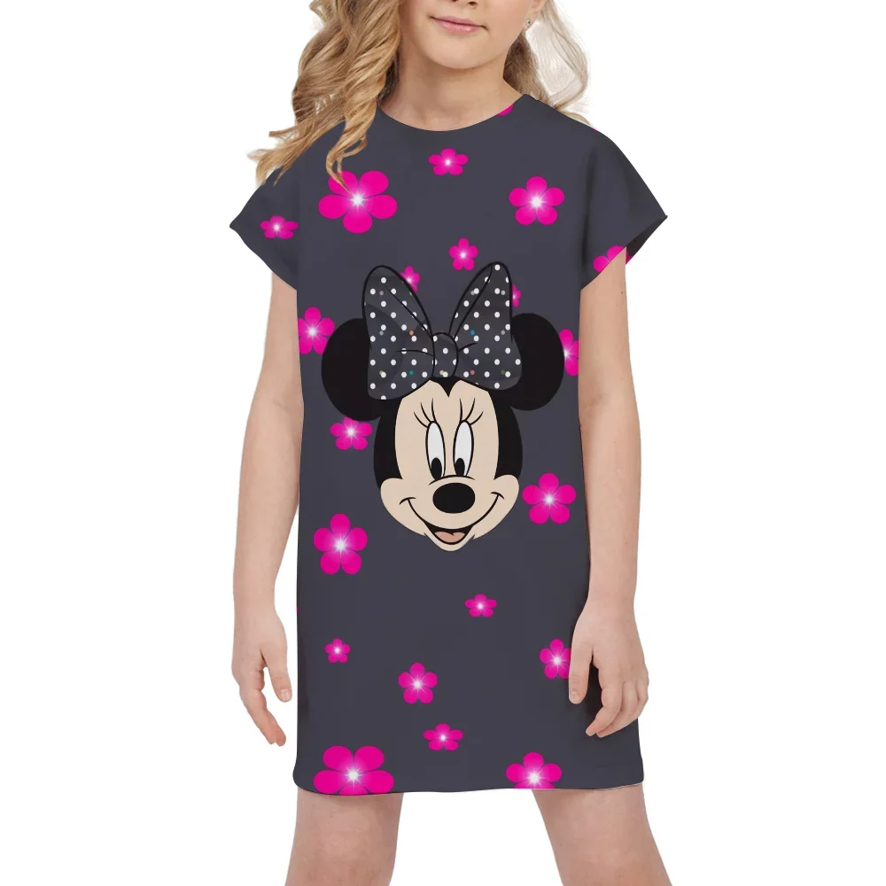 Детское летнее платье MINISO с 3D принтом Минни Маус