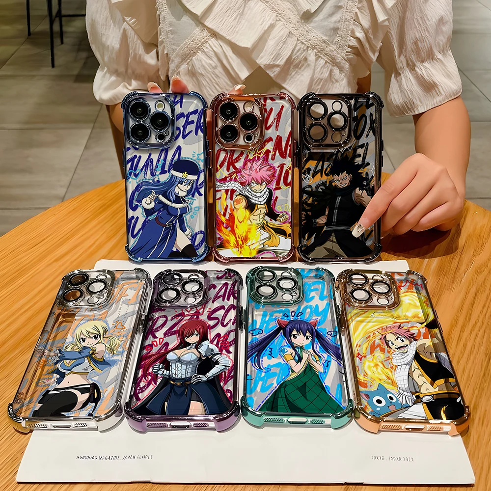 Чехол с покрытием FAIRY TAIL для Xiaomi 14 14Pro 13 Pro Poco F4 F5 X5 X3 4G 5G противоударный защитный