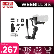 ZHIYUN Official Weebill 3S 3-Axis Camera Stabilizer Gimbal Handheld Bluetooth Control Fill Light for DSLR Mirrorless Cameras