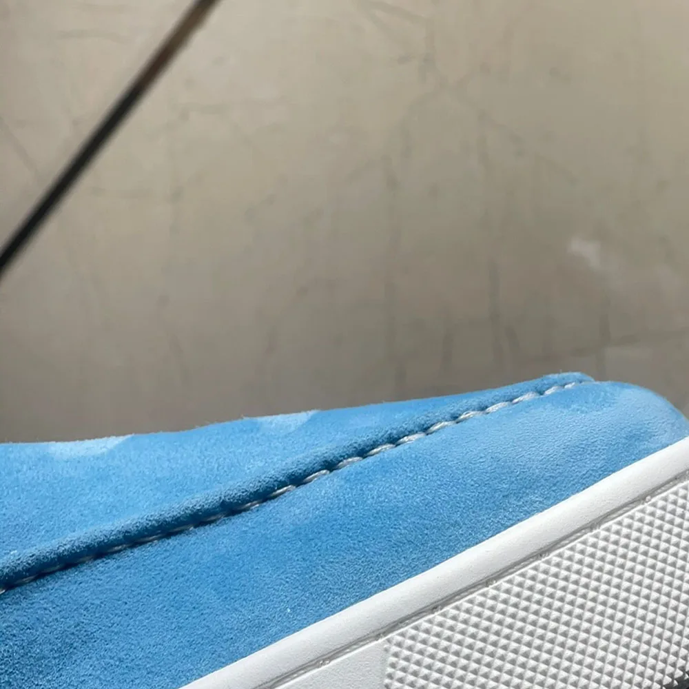 Мужские замшевые туфли низкая подошва повседневные на толстой подошве лоферы