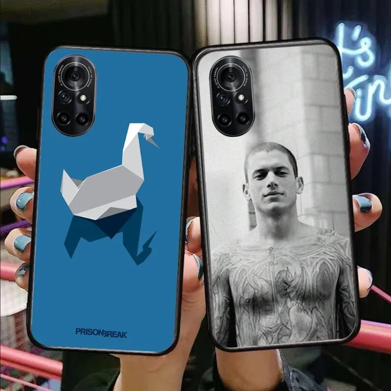 Фото Чехол для телефона с тюремным перерывом для Honor 70 50 20 7S X9 X8 X7 Magic 4 3 Pro, мягкий черный чехол для телефона №1