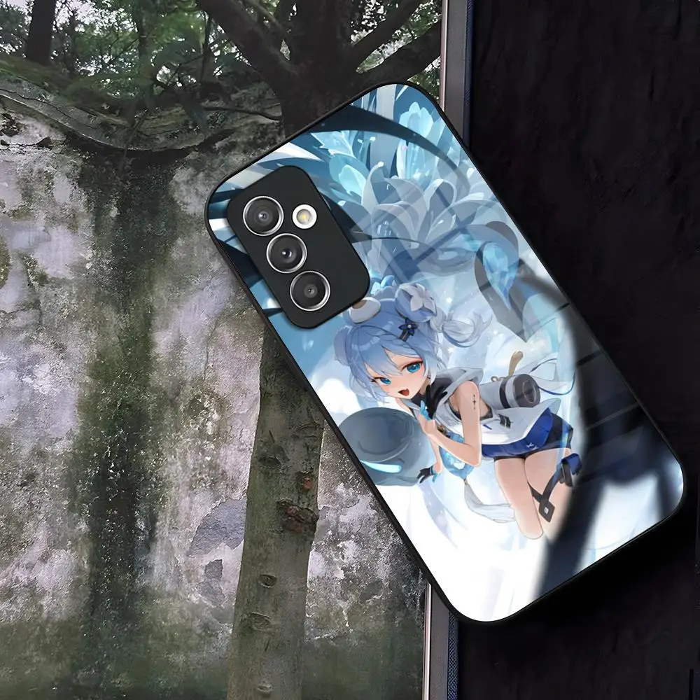 Youhu Wuthering Waves Чехол для телефона Стекло Samsung Galaxy S20 S25 S21 S22 S24 S23 Ultra Fe Plus A34 A54 A16 A24 A52 A53