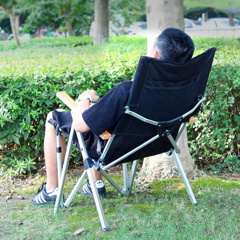 Уличное кресло для кемпинга трехскоростное регулируемое длинное на спине