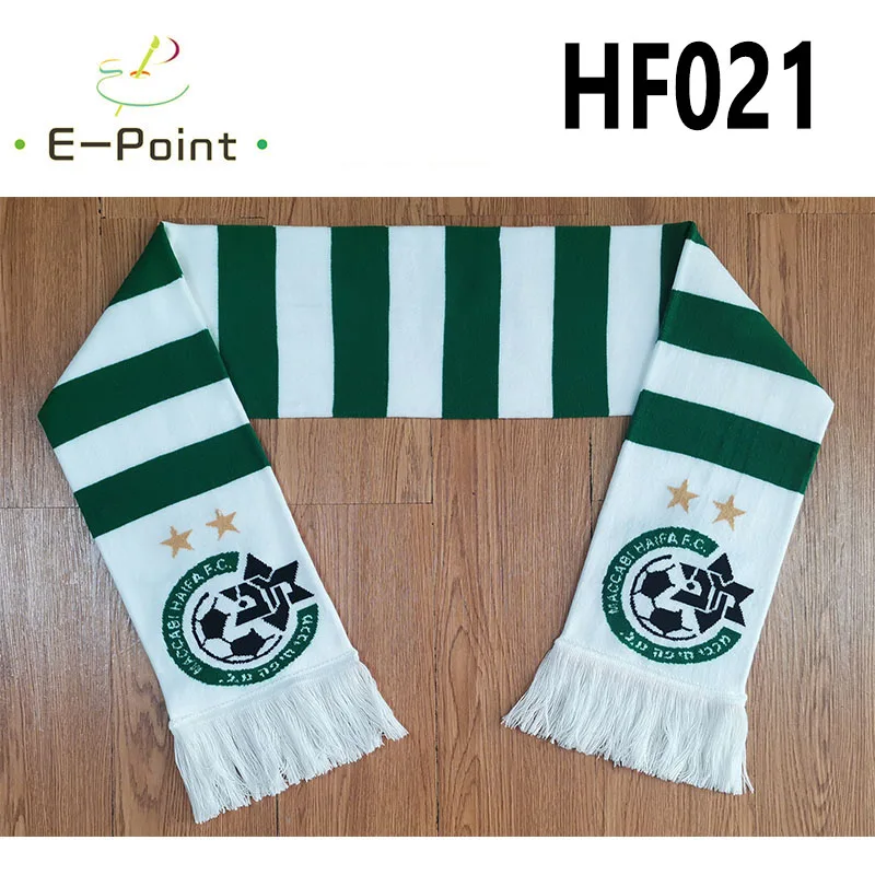 

145*18 cm Size Maccabi Haifa FC Scarf for Fans Double-faced Knitted