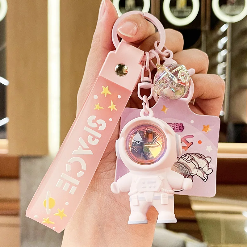 3D мультяшный космонавт, брелок для ключей, напольная лампа, закат, фотолампа, астронавт, подвесное кольцо для ключей, парный рюкзак, аксессуары для автомобиля, брелок
