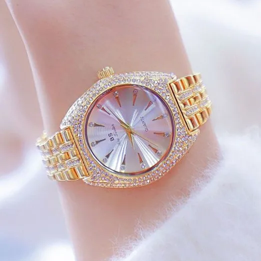 

BS Bee Sister Women Watch Fashion High Quality Casual Waterproof Stainless Steel Wristwatch Lady Quartz Watch Gift for Wife 2022