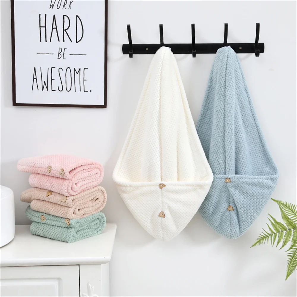 Шапочка Boluoge для сухих волос женщин новинка 2024 утолщенная супервпитывающая