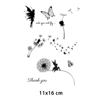 new arrivals dandelion fairy clear stamps for diy scrapbooking card transparent rubber stamps making photo album crafts template