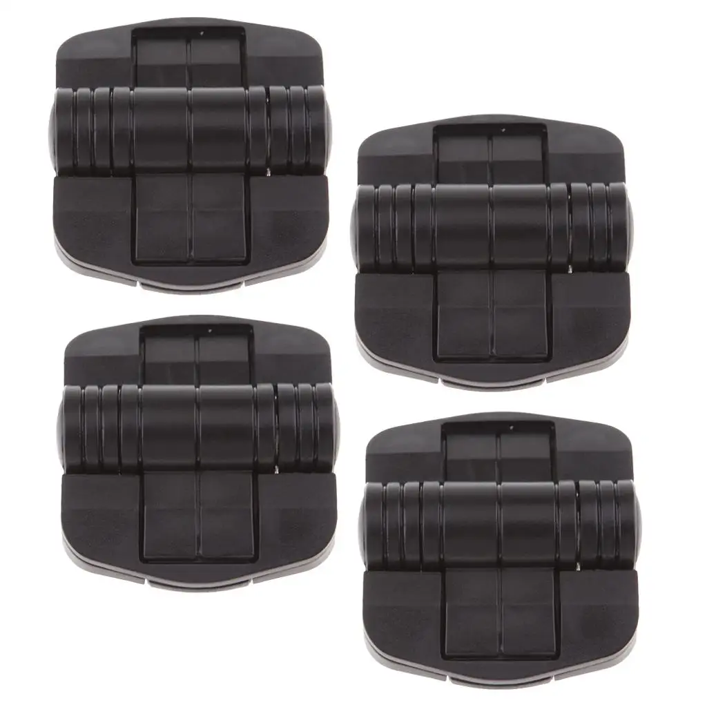 

4pcs 80 Degree Detent Positioning Hinge for Boat RV Doors (Black)