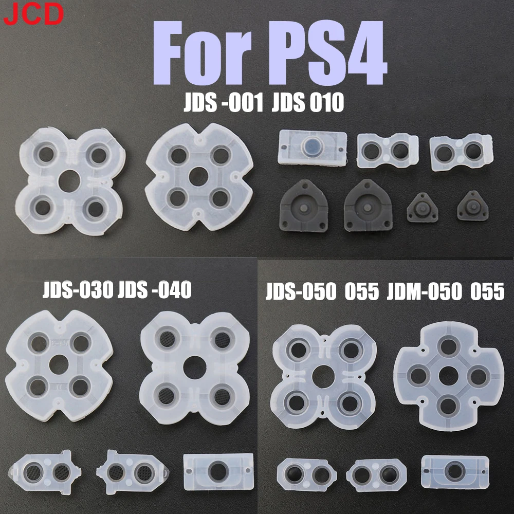 

JCD 1 pcs For PS4 Controller JDS 001 010 030 040 JDM 050 055 Conductive Silicone Rubber Pads for PS4 L2 R2 Buttons