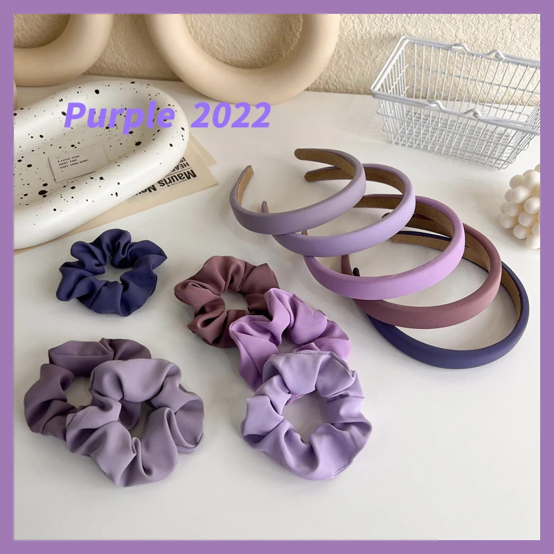 

MueRaa Purple Color Sweet Women Girls Hairband Headband Sponge Hair Accessories Girls Headwrap air Accessories Bezel Headwear