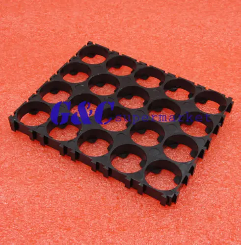 

Пластиковый держатель для батарей 18650, 4x5 ячеек