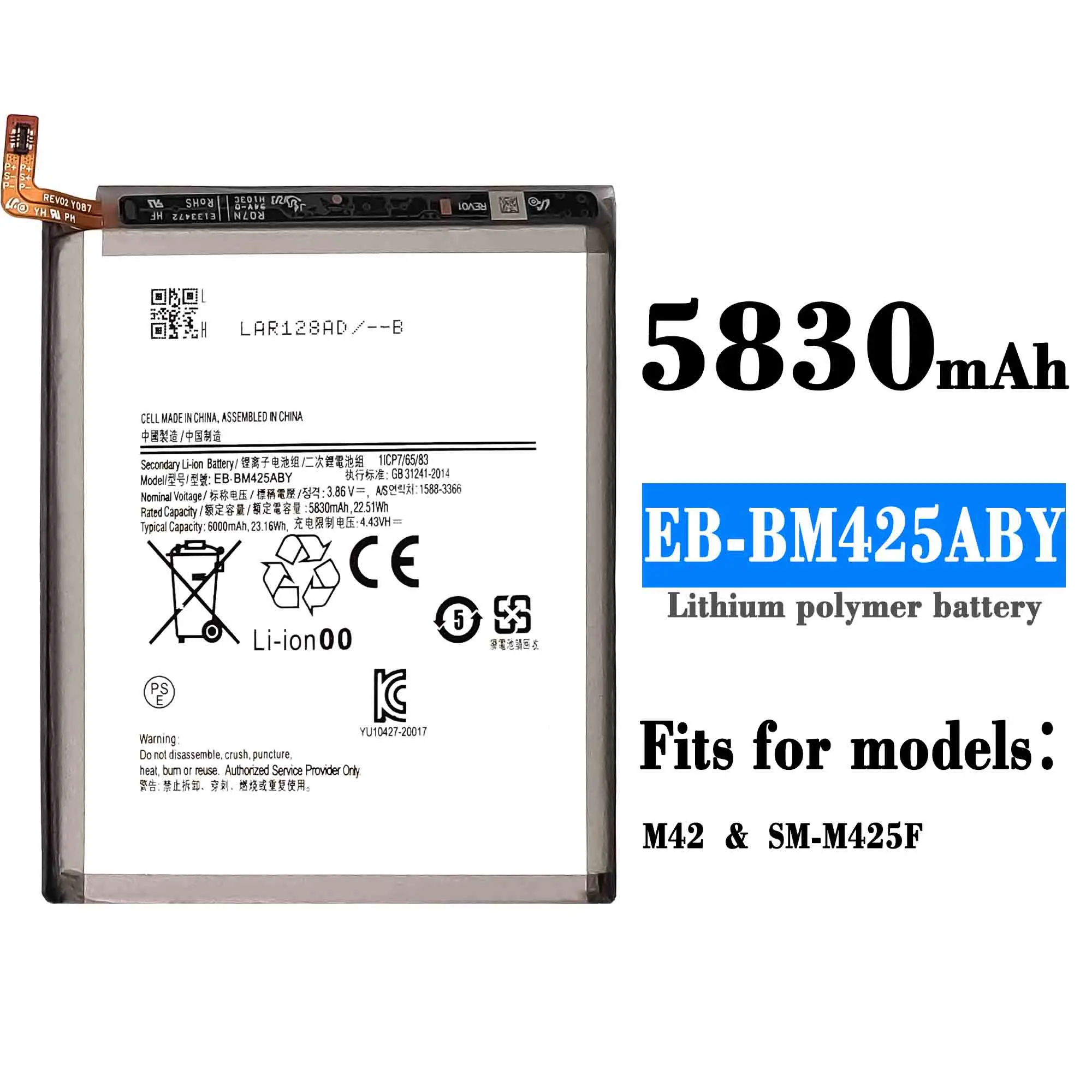 EB-BM425ABY Replacement Battery for SAMSUNG M42 Mobile Phone Batteries
