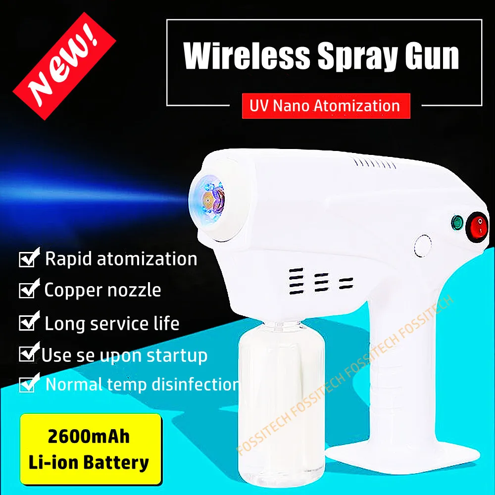 Gun Uv Blue Ray Nano Spraying Gun Household Office Car Disinfection Atomization Gun Hair Hydration Sprayer