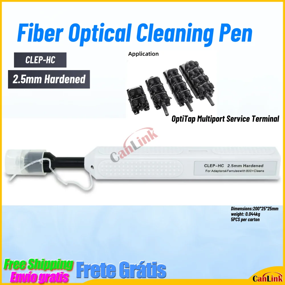 CLE-PEN One-Push Инструмент для чистки оптоволокна Ручка OPTITAP/HC 2 5 мм с 800+ очищами
