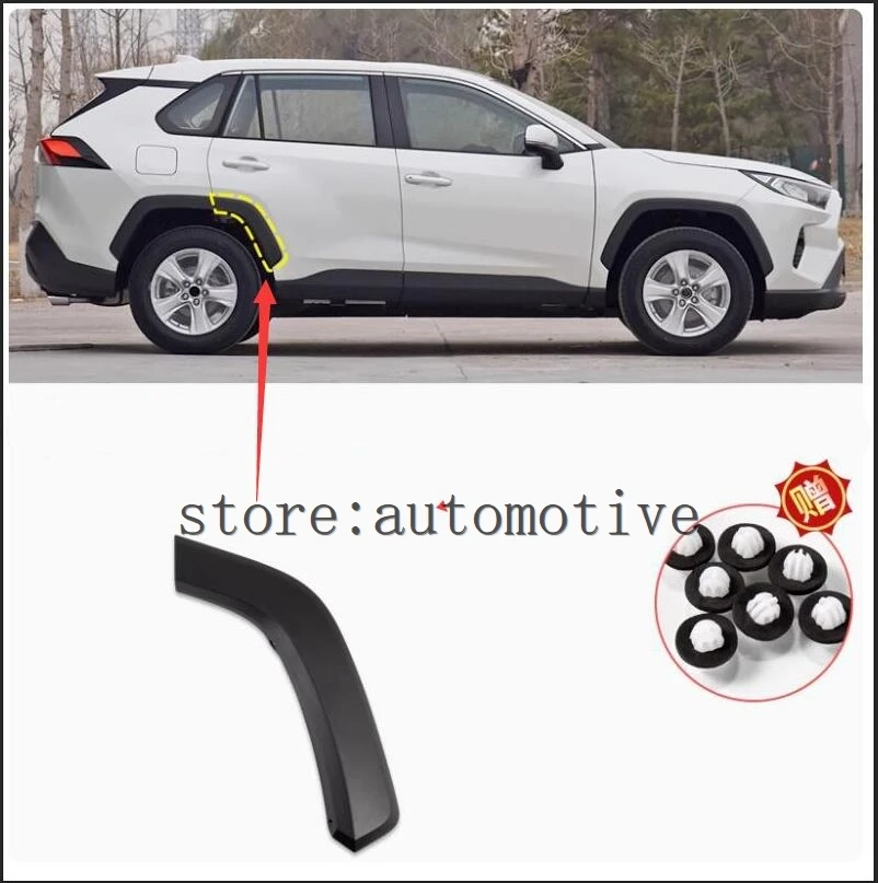 

2020-2024 оригинал для Toyota RAV4, накладка на колесную арку, передний/задний бампер, листовая накладка на панель, защита от вставки бровей, 1 шт.