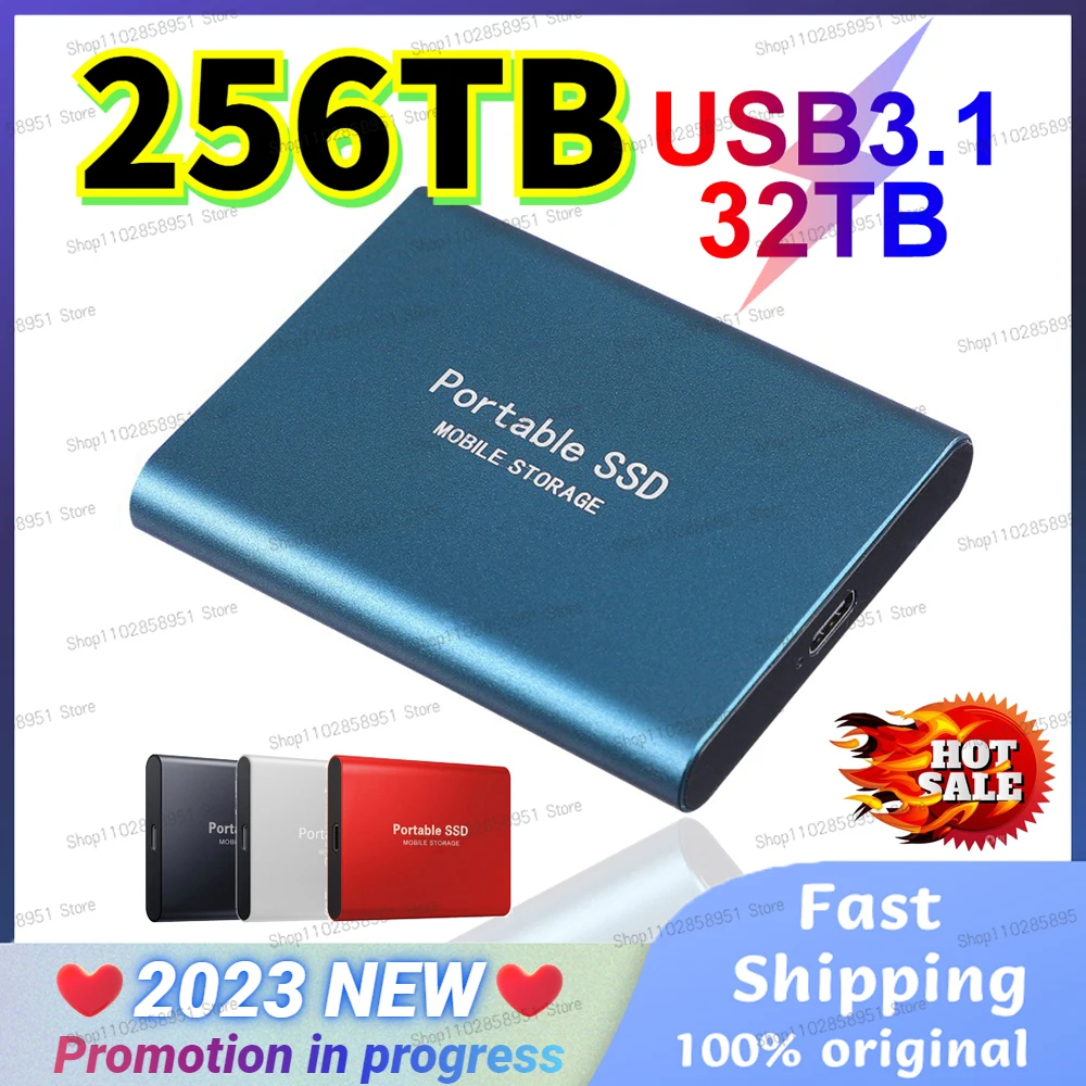 

SSD 256TB hard drive Portable SSD Sata 8TB hdd TYPE-C USB 3.1 Disco Duro hd 4tb Hard disk 1TB Usb Flash Hard Drive жесткий диск
