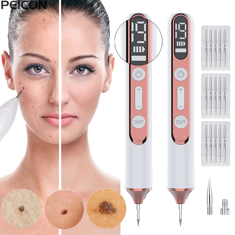 Peicon Laser Plasma Hand Перезаряжаемая батарея Удаление угрей и прыщей Пластиковый