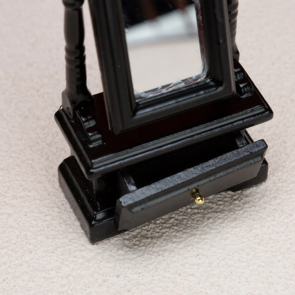 

Mini House Miniature Bedroom Furniture Miniature Dressing Mirror Model Prop