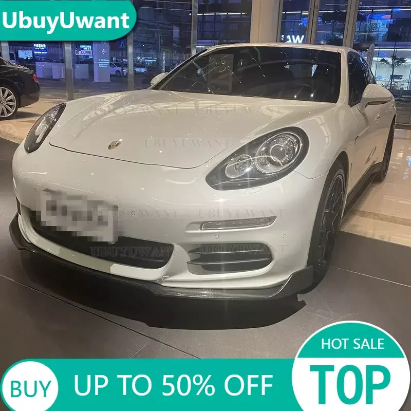 

For Porsche Panamera 970 971 Turbo 09-13 Front Lip Car Body Kit Spoiler Duck Lip Guard Cover Carbon Front Bumper Lip Splitter