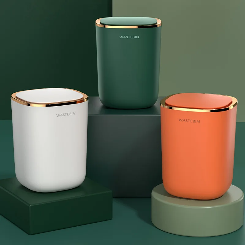 12l Garbage Bucket Automatic Trash Bin For Kitchen Toilet Wastebasket Smart Home