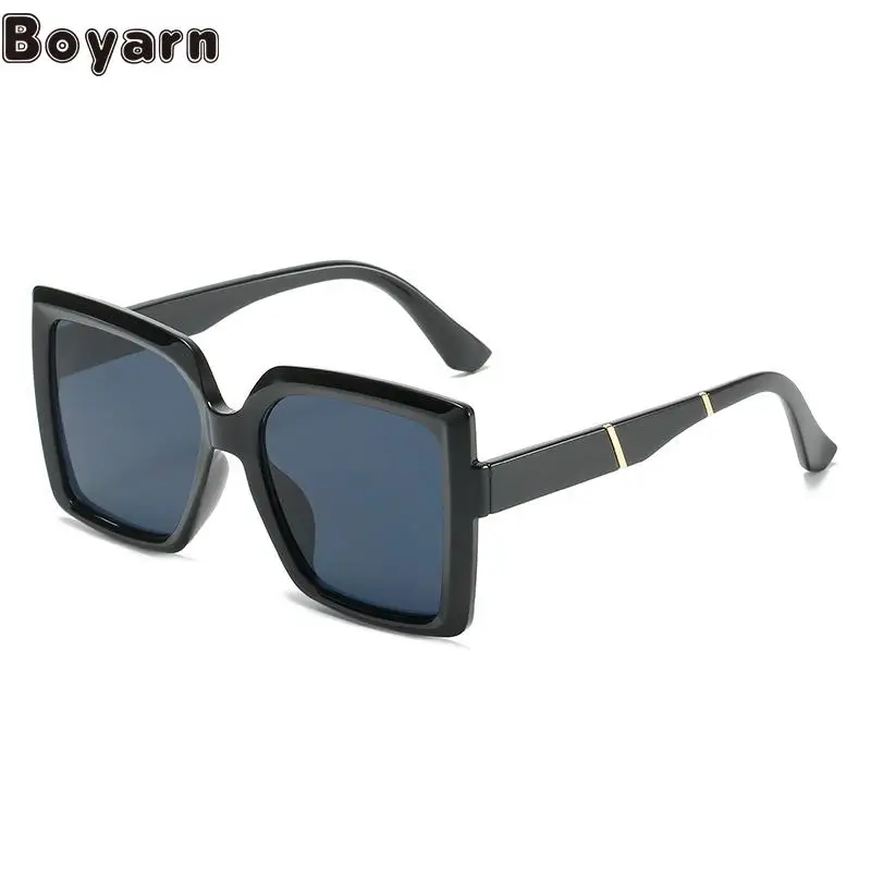 

Boyarn New Style Square Sunglasses Steampunk Trend Color Contrast Square Glasses Milan Catwalk Net Popular Same Sungla