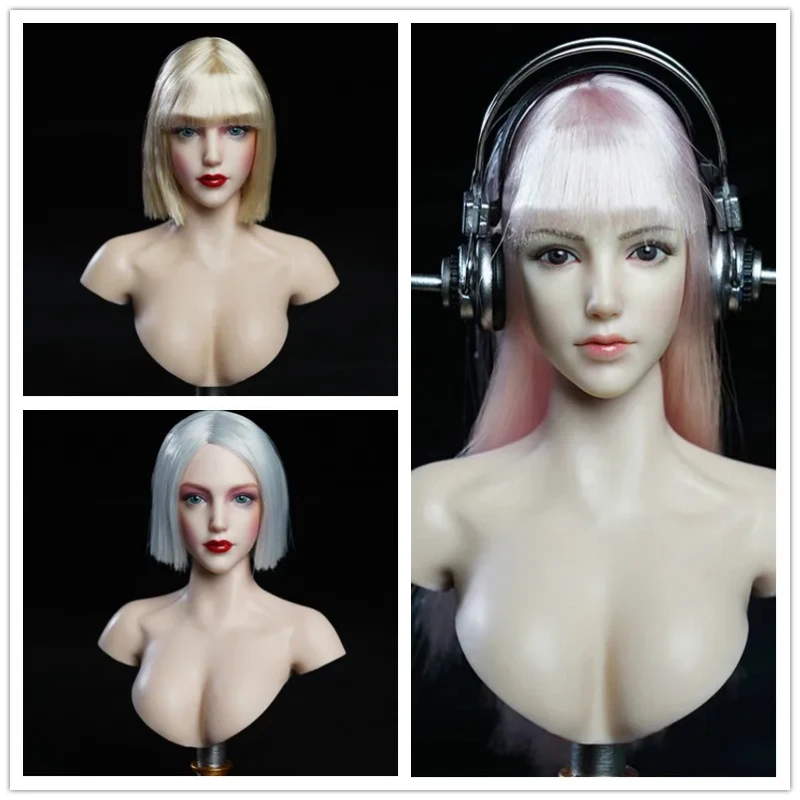 Супер утка масштаб 1/6 SDH019 A B C красивая девушка голова Лепка для 12-дюймовой