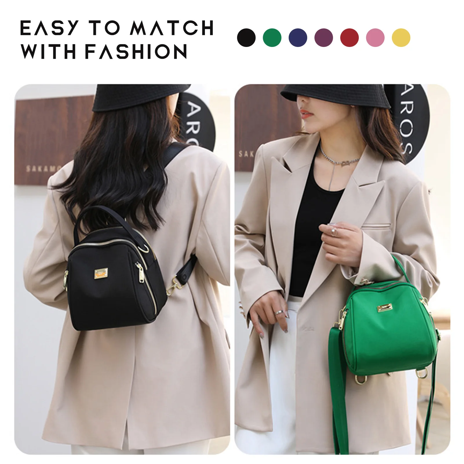 

Легкая сумка-ранец с несколькими карманами, уличная дорожная сумка для свиданий