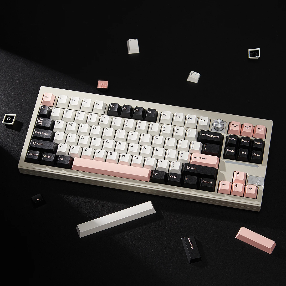 Фото Двойные колпачки для клавиш Pbt GMK JTK Clone, большой набор колпачков для клавиш 7u Alice Split Space Bars, раскладка ISO ANSI для намотки механической клавиатуры №2
