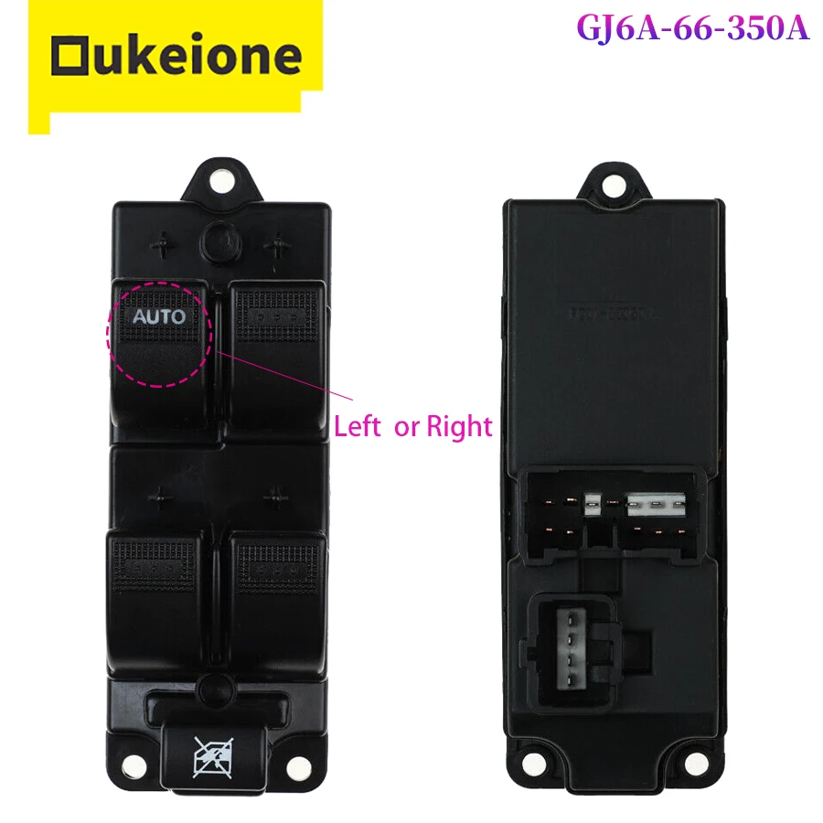 

For MAZDA 6 2003-2012 Driver Side Window Switch Lifter Regulator Control Console GJ6A-66-350A GJ6A-66-350-RHD Left Right side