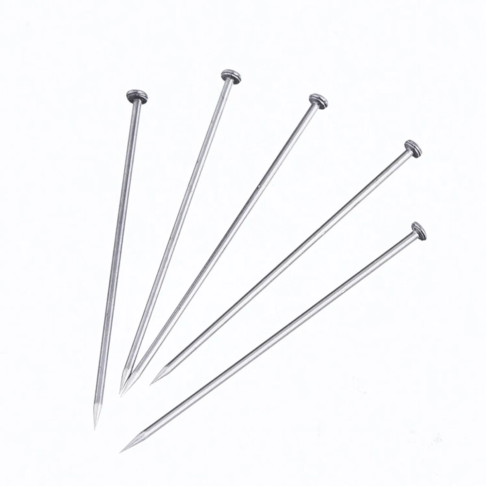 200pcs/box 25mm Sewing Craft Head Pins Jewelry Making Fine Satin Dressmaker DIY Needle Silver Office Stainless Steel With Box