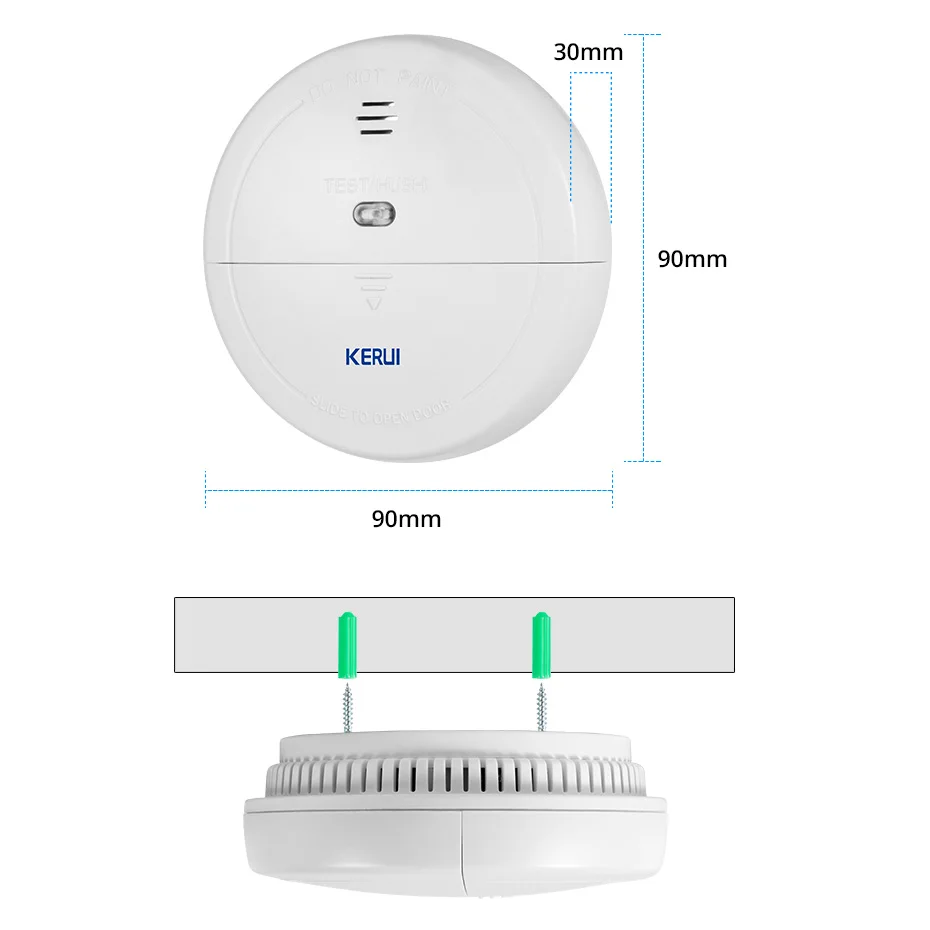 Беспроводной детектор дыма для WIFI / PSTN/GSM 433 МГц