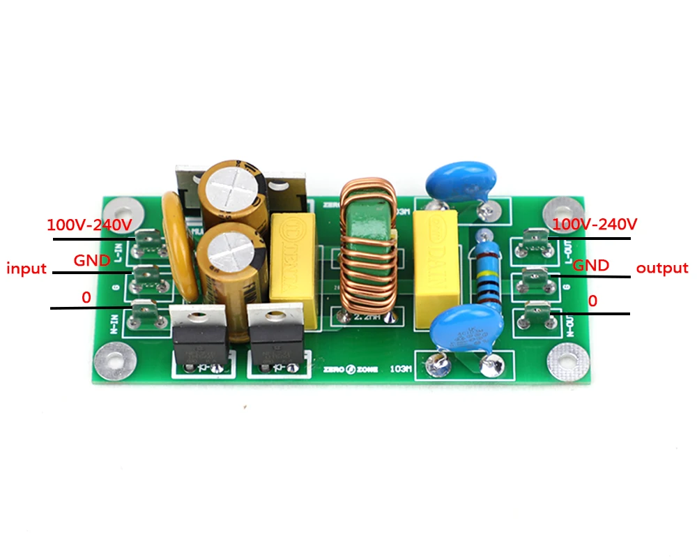 

Finished 10A Emi Filter Sound Quality Improvement Artifact Filter Socket AC100v-240v Power Filter board