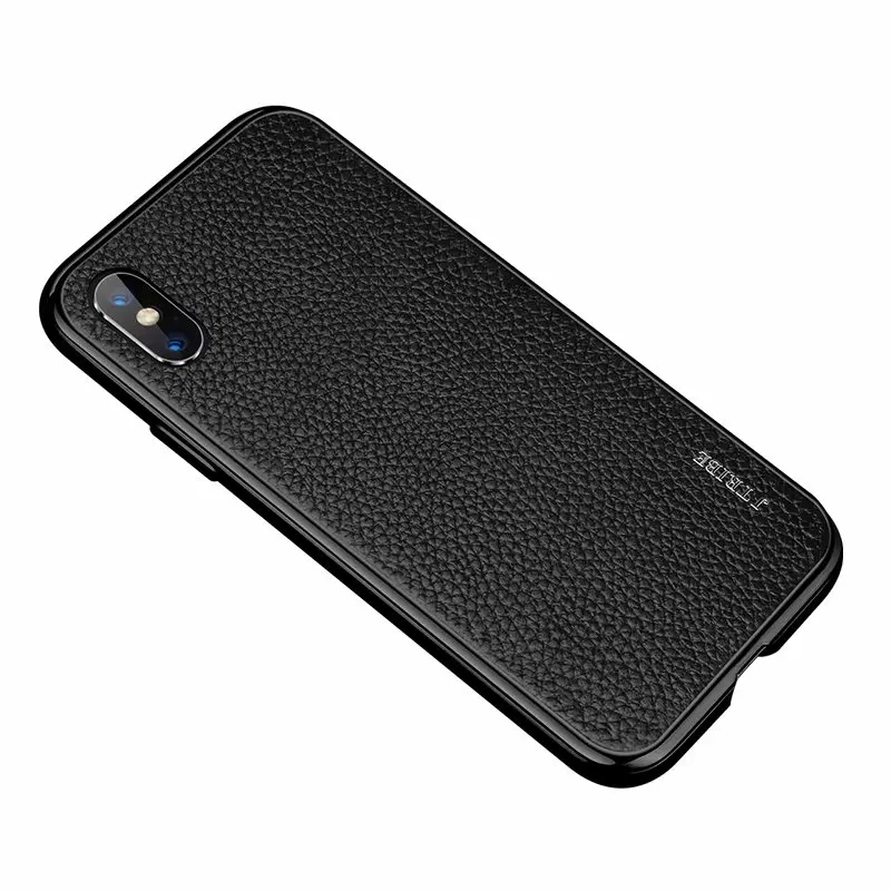 Luxury Genuine Leather Metal Frame Magnetic Case For Iphone X Cover Coque Original Cell Phone Case Accessories For Iphone Xs Max