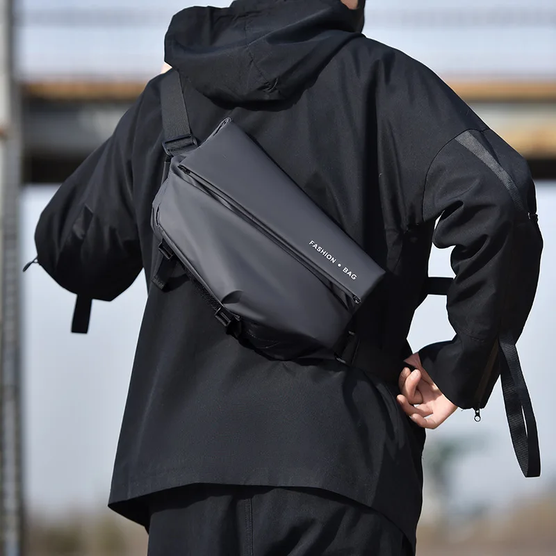 Fashion Men's Shoulder Bag Multifunctional Waterproof Crossbody Bag Men's Casual Travel Messenger Bag Teenagers Tide Backpack