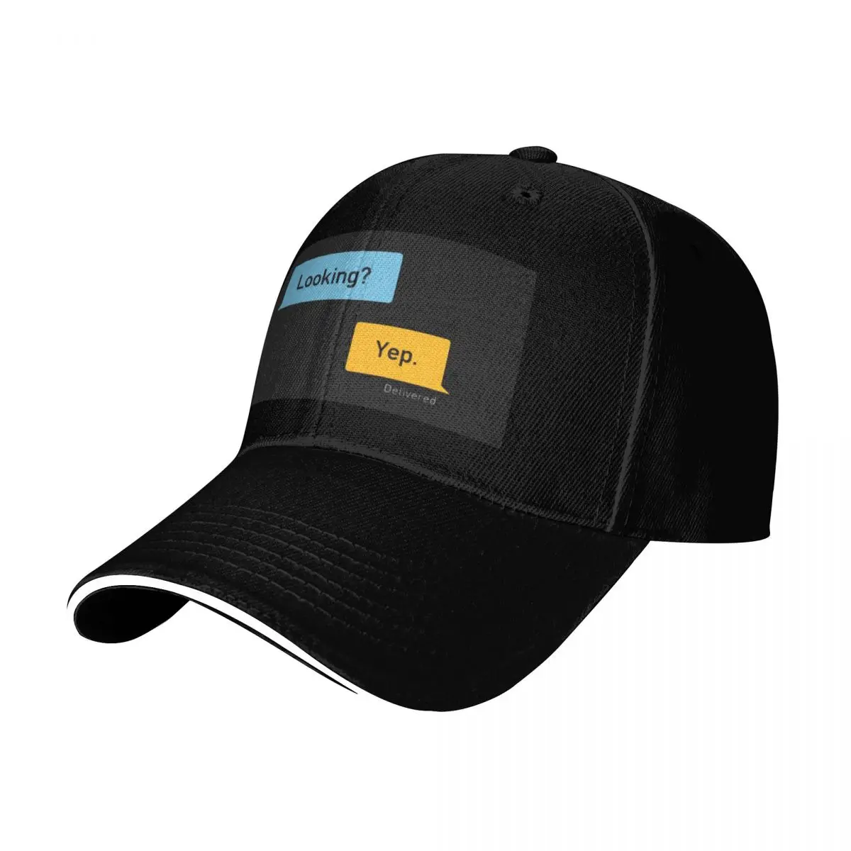 Фото Ищете? Да. Бейсбольная кепка Grindr Messages с термозащитным козырьком, роскошная кепка для регби, кепка для рыбалки, женские и мужские головные уборы №2