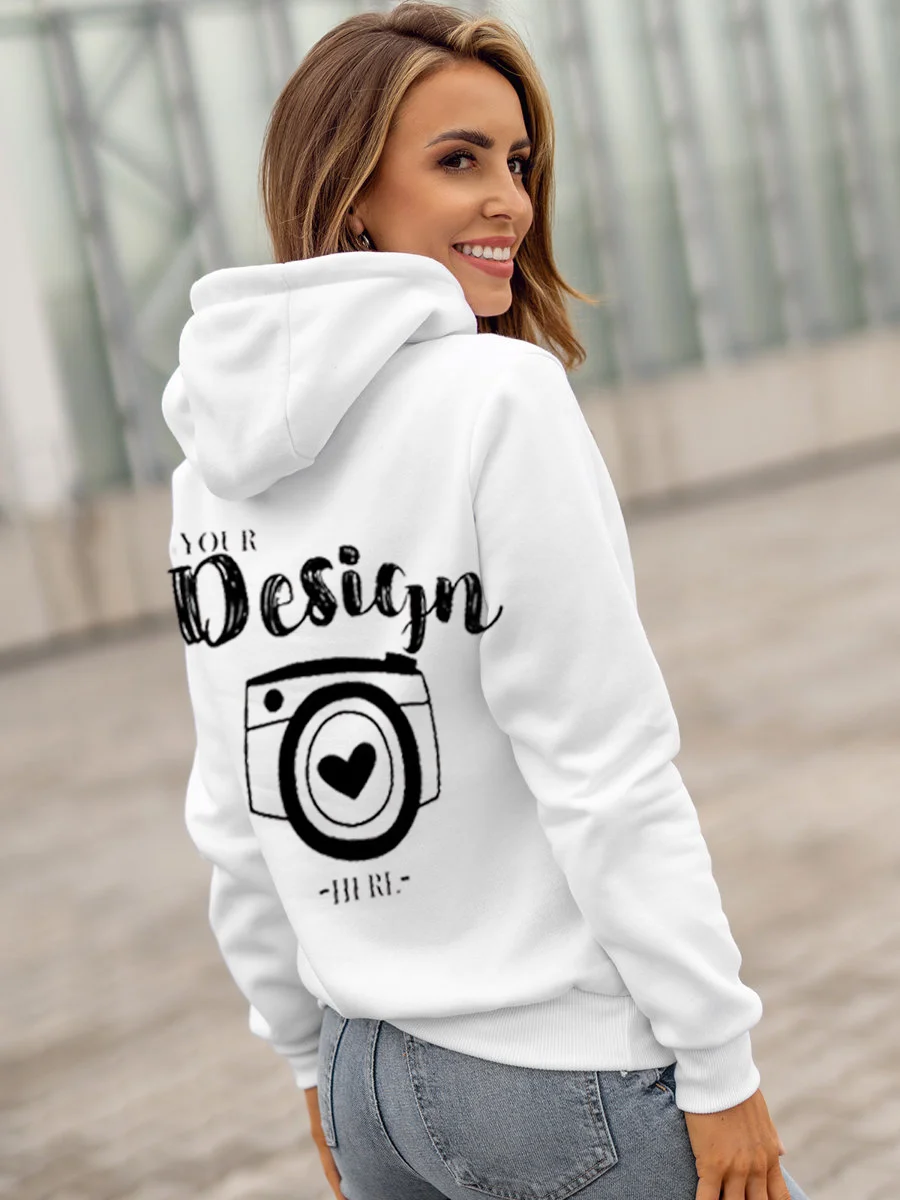

Customized Print hoodies women Korean style vintage Kawaii anime Hood women 90s Pullover
