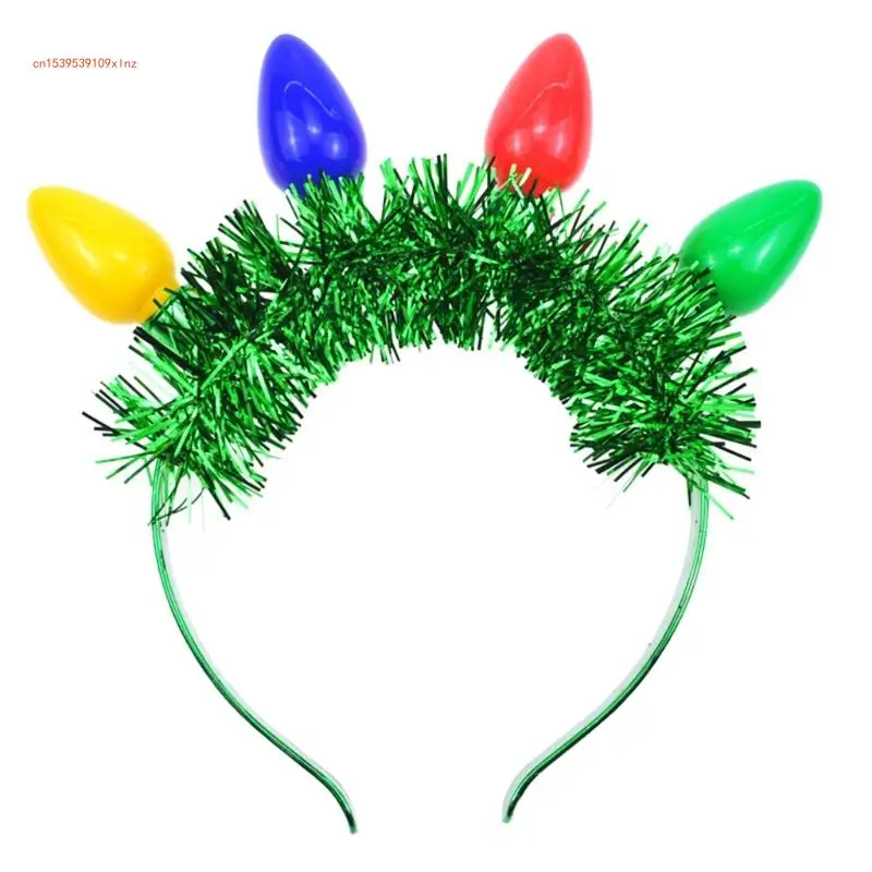 

Adult LED Hairband Bulb&Tinsels Shape Hairband Christmas Style Teen Hair Hoop