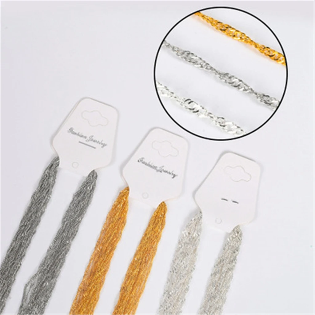 12 шт./лот 42 см цепочка в виде водной ряби ожерелье для женщин цепочки изготовления