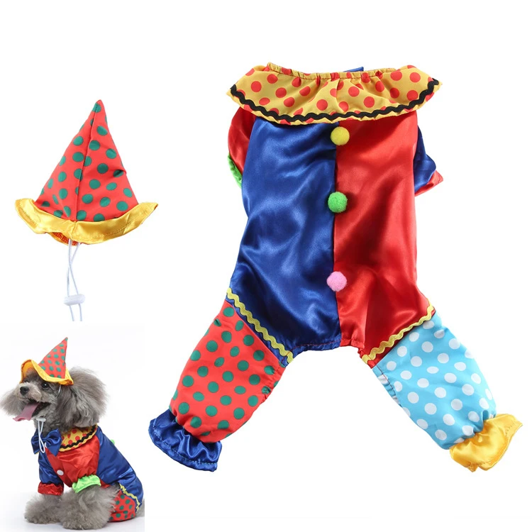 

Clown Shaped Garment Dog Supplies Small Outfits Hoodies Pet Clothes Dress-Up Clothing Halloween Costume Dresses for Small Dogs