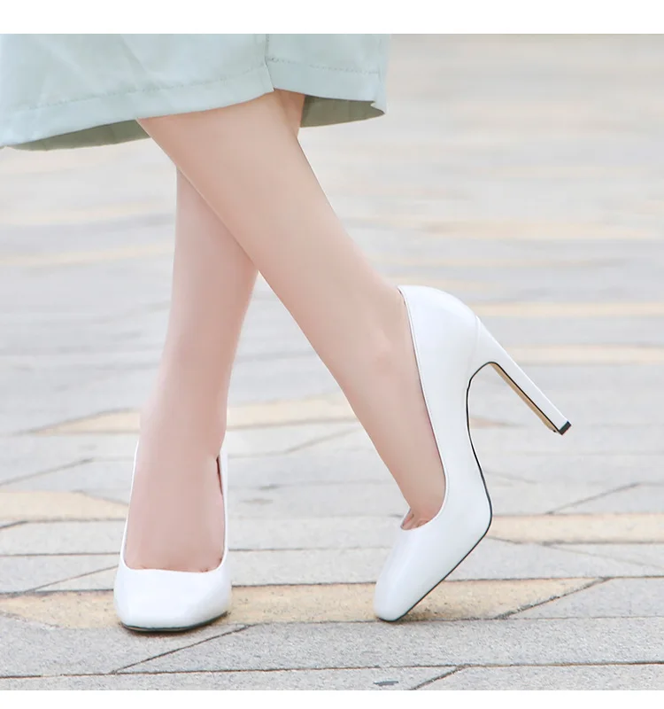 Sexy Pumps Wedding Women Red Shoes High Heel Lady wedding shoes Pumps Summer Autumn Women's Heel Patent leather high heels