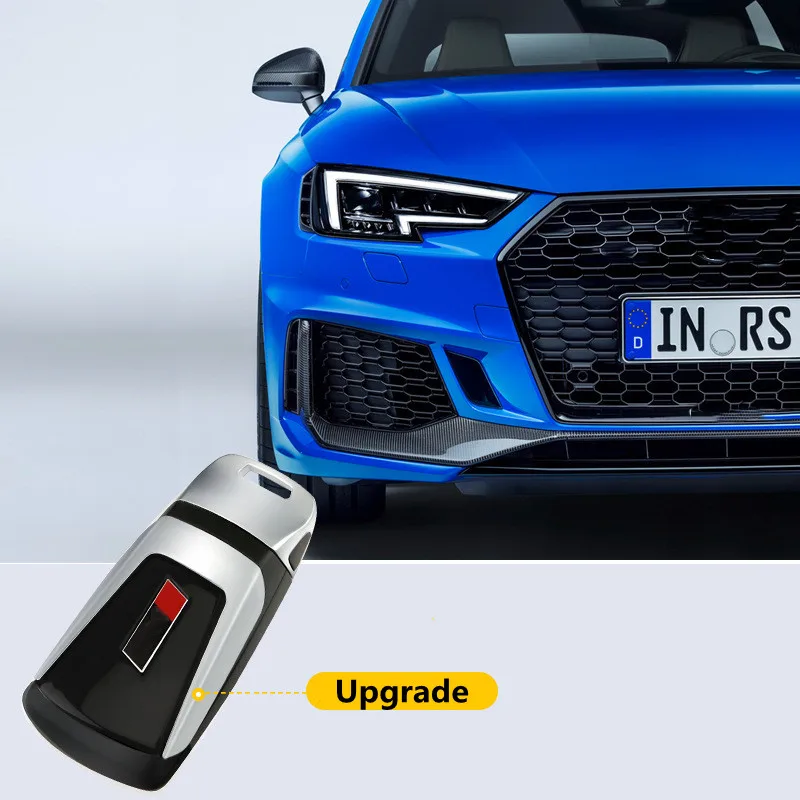 

Suitable for Audi A4 Q5 A4 A5 S5 TT modified RS S-line key shell Q7 piano black key back cover