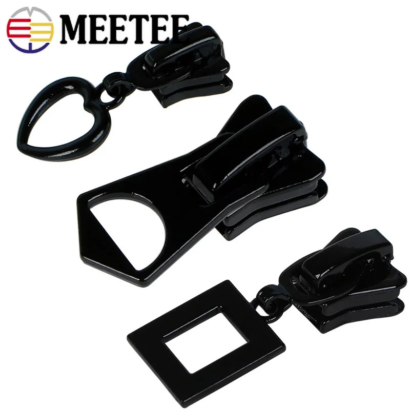 Застежка-молния Meetee 5 шт. 3 #5 #8 #10 #15 #20 # полимерный пуховик на молнии Съемник голову