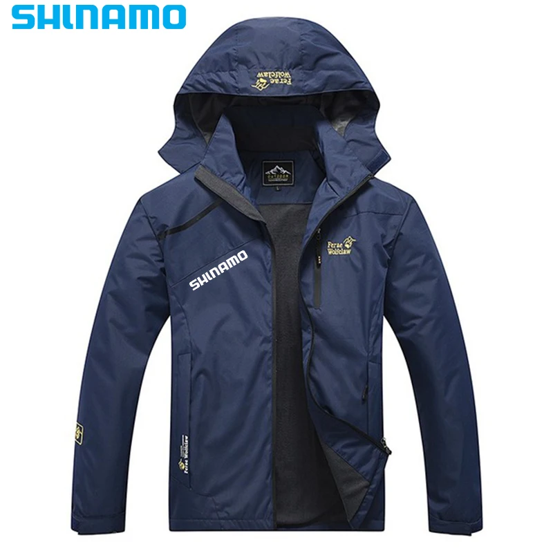 

Мужская водонепроницаемая куртка с капюшоном, быстросохнущая дышащая уличная куртка для рыбалки, Одежда большого размера для весны и осени