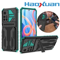shockproof phone case for redmi note 9s 9pro 10 11pro luxury card slot kickstand protection cover for redmi 9 9a 9t 9power 9c 10