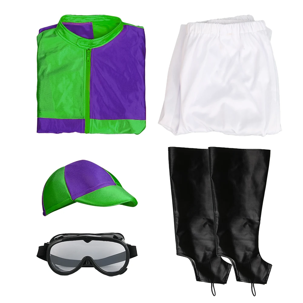 Jockey Horse Racing Rider Хэллоуин Косплей Костюм Мужское нарядное платье Хэллоуин Карнавальная вечеринка Одежда для ролевых игр Зеленый Takerlama (art.: 3920cf23e8cd8) - 3920cf23e8cd8