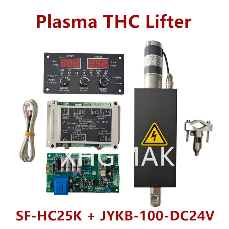 Controlador de altura de antorcha de corte por Plasma THC CNC, SF-HC25K de SF-HC25G con elevador THC, JYKB-100-DC24V-T3