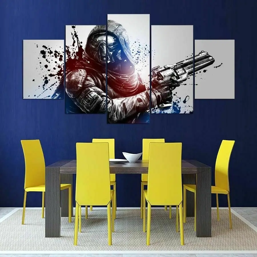 

Фильмы Destiny Games искусственная Картина на холсте искусство на стену домашний Декор 5 панелей HD Печать Декор для комнаты картины без рамки