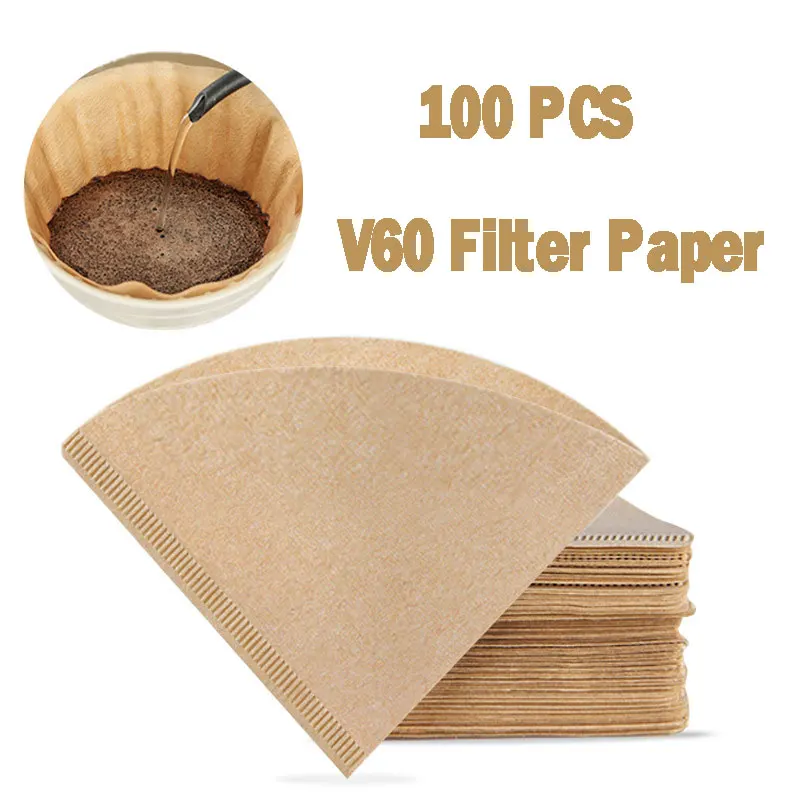 

100 Disposable Coffee Filter Paper Espresso Maker Dripper Cone Cafe Funnel Storage Paper for Coffee Cup Coffee-filter Teapot