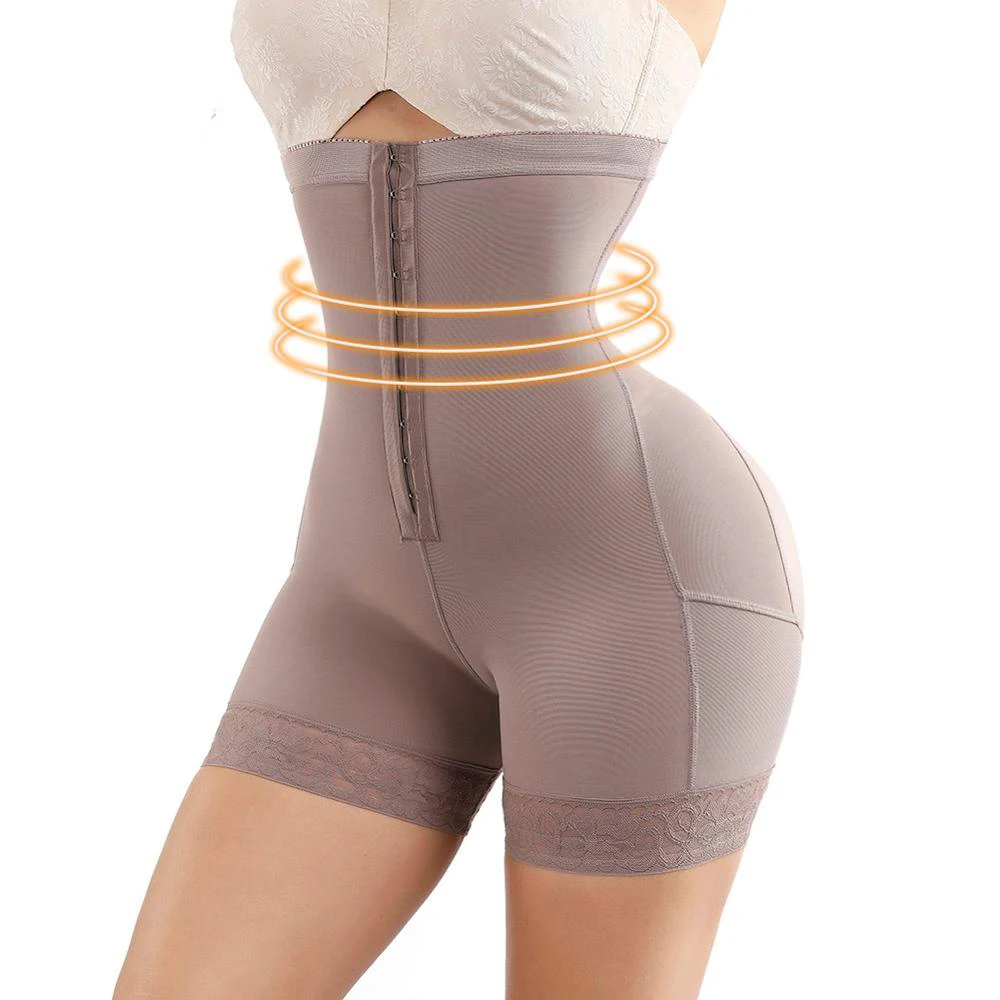 

Breasted Lace Butt Lifter High Waist Trainer Body Shapewear Women Fajas Slimming Underwear With Tummy Control Panties